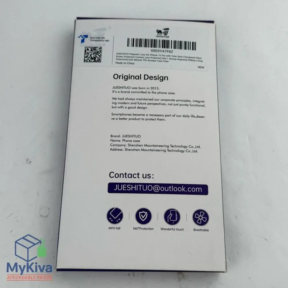 iPhone 15 Pro Max Case Magnetic Clear with Camera Lens Protector